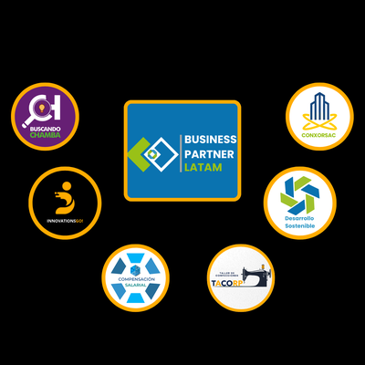 Ecosistema Business Partner Latam: Buscando Chamba, CONXORSAC, InnovationsGo!, Desarrollo Sostenible, Compensación Salarial, TACORP
