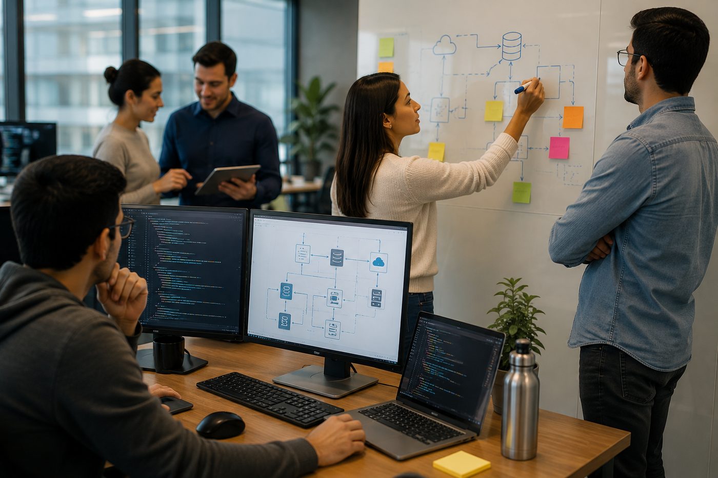 Diagrama de integración de plataformas en pantalla